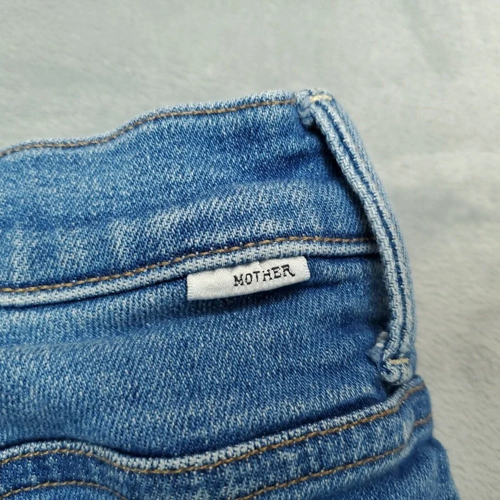 Mother Jeans Womens‎ 23Blue Denim Super Stunner Ankle Double Vision Heart Pocket